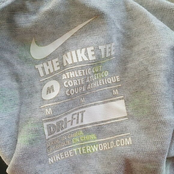 Nike Dri Fit Athletic Short Sleeve Top Shirt Med - Picture 5 of 7